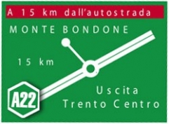 Info obrázek, kde se asi tak vrcholí Monte Bondone.